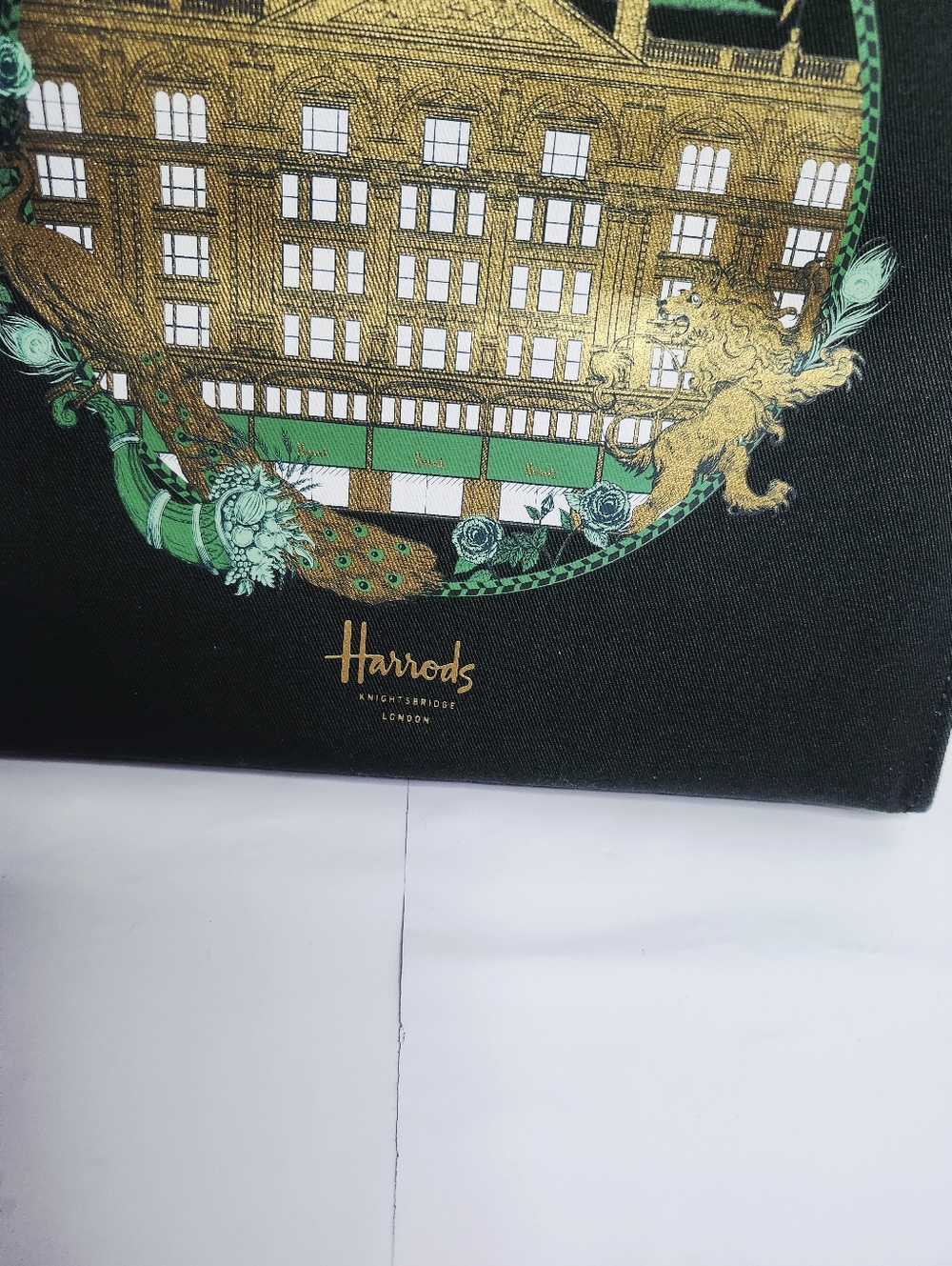 Harrods  Green Gold Tote - Picture 5 of 12